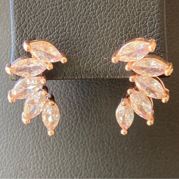 Swarovski Jewelry - Swarovski Crystals Statement Earrings Rose Gold